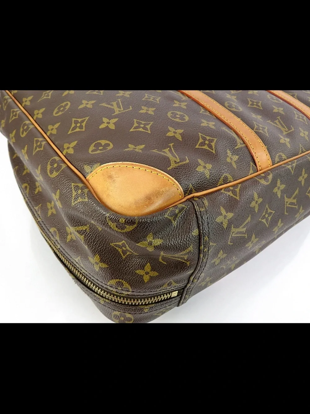 Louis Vuitton Monogram Travel Briefcase in Brown and Tan